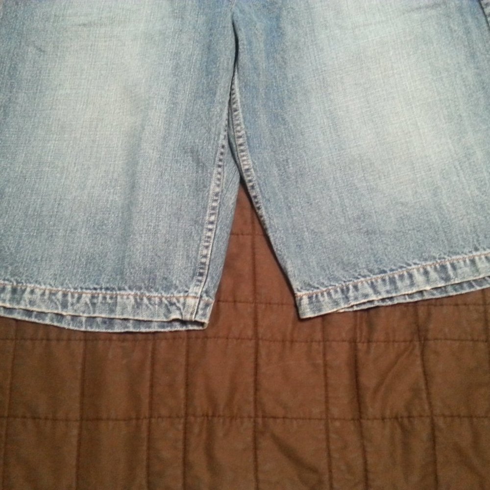 Vintage Y2K Sean John denim jean shorts Skater Baggy Streetwear Men's 36 - Picture 4 of 8